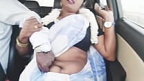 Indian bhabi car romance Telugu dirty talks 