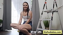 Sexy petite teen enjoy trash talk on this sexy intervies   Thalia Rhea  Charles Dera