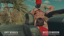 Lips locked on MuscledMadison at CasaMaxxx in a steamy car scene mdash Pre sale rsquo s hot on now 