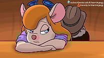 Sleeping mouse has her jumpsuit torn and fucked hard in her big ass