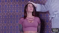 Food fetish BDSM slave eats cum over and over Food fetish BDSM slave eats cum over and over