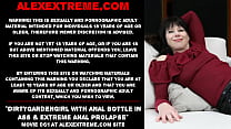 Dirtygardengirl with anal bottle in ass amp extreme anal prolapse
