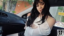 NERDY GIRL GIVES CAR BLOWJOB POV CUM IN MOUTH CUM WALKING NERDY GIRL GIVES CAR BLOWJOB POV CUM IN MOUTH CUM WALKING