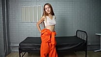 I teach the inmate how to behave by giving her a rough fuck on her tight asshole I teach the inmate how to behave by giving her a rough fuck on her tight asshole