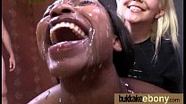 First time ebony with a group of white dicks 30