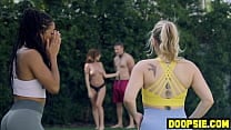 Big ass ebony MILF has a bisexual foursome with GF and neighbors Big ass ebony MILF has a bisexual foursome with GF and neighbors