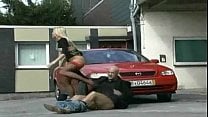 German Blonde in stockings fucked outdoor German Blonde in stockings fucked outdoor
