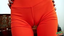 Most Amazing Cameltoe Thigh Gap Big Ass Skinny Blonde Babe In Tight Leggings