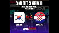18 CROACIA COMENDO 27 COREANAS COM PAU LATEJANDO ERIESE  VEJA A REA Ccedil  Atilde O 