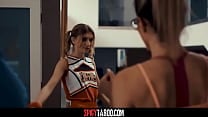 Coach milf invite cheerleader to a threesome with her perv husband Coach milf invite cheerleader to a threesome with her perv husband