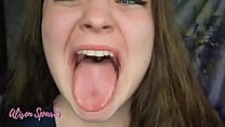 ️Alison 039 s mouth exploration and spit fetish️Out on my ManyVids and Coming on soon below