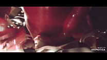 Rubbernurse Agnes red latex outfit intense pegging with a long giant dildo final elbow deep anal fisting and handjob with cum Rubbernurse Agnes red latex outfit intense pegging with a long giant dildo final elbow deep anal fisting and handjob with cum