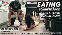 Eating Chinese Food in the Kitchen Casual CMNF Eating Chinese Food in the Kitchen Casual CMNF