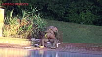 Hot Swimming Pool Sex With Stunning Portuguese Bombshell