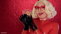 Mukbang ASMR Eating Chewing FOOD FETISH  Latex blonde in braces Arya Grander close up  Mukbang ASMR Eating Chewing FOOD FETISH  Latex blonde in braces Arya Grander close up