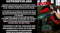 Hotkinkyjo fisting prolapse and ass ruined with dildo on electric screwdriver by AlexThorn
