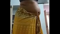 Swathi naidu saree and getting ready for romantic short film shooting Swathi naidu saree and getting ready for romantic short film shooting