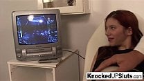 Knocked up redhead sucks and fucks in the doctor 039 s office