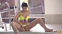 BLACK4K Personal swimming coach penetrates tight young pussy hard