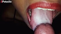 Mi sexy susy recibe mucho semen en la boca despues de una mamada muy rica