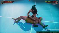 Marilith VS Aaron Naked Fighter 3D
