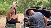 Curvy Colombian babe gets her car damaged and asks for help from a stranger who convinces her to fuck outdoors and swallow his cum  Antonella Jones Curvy Colombian babe gets her car damaged and asks for help from a stranger who convinces her to fuck outdoors and swallow his cum  Antonella Jones
