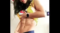 littlefitdevil teases with her abs and sideboob nonnude