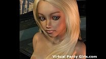 3d cyberpunk hottie teasing in panties 3d cyberpunk hottie teasing in panties