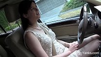 Yanks Cutie Savannah Sly Masturbates In The Car