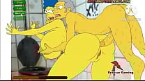 March Simpson anal con moe