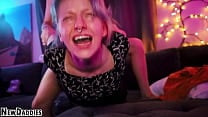 Blonde Cum Dumpster Gets Screaming Orgasm
