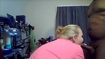 BBW Swallows BBC with no Hands BBW Swallows BBC with no Hands