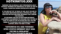 Hotkinkyjo in a see through open crotch swimsuit self anal fisting amp prolapse Hotkinkyjo in a see through open crotch swimsuit self anal fisting amp prolapse