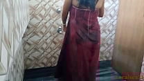 Indian Bhabi Sex In A Bathroom with Red Tawal  Localsex31 