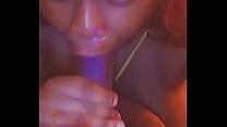 Red Headed Sexy Black Goddess Sucking BBC