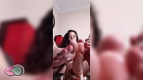 Footjob and masturbation