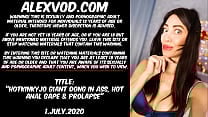 Hotkinkyjo giant dong in ass hot anal gape amp prolapse