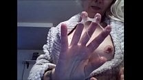 my step aunt spits on her magnificent boobs and on her my step aunt spits on her magnificent boobs and on her