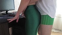 Russian Girl Sasha Bikeyeva Home video of a girl in green leggings