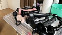 Multiple small dildo insertions on male slave Multiple small dildo insertions on male slave