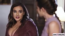Milf has first lesbian sex with stepdaughter Milf has first lesbian sex with stepdaughter