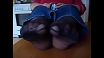 Pretty German amateur Nylon Feet