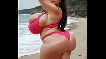 BBW at the beach AI Generated