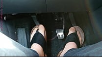 Nylon feet and toe separators in the car