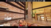 Solo girl Sarah Kay uses a big dildo in VR Solo girl Sarah Kay uses a big dildo in VR
