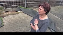 HAUSFRAU FICKEN   German Housewife gets full load on jiggly melons