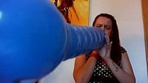 Big blue balloon for you and a great wet orgasm for my pussy Big blue balloon for you and a great wet orgasm for my pussy