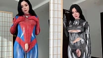 Passionate Spider Woman vs Anal Fuck Lover Black Spider Girl
