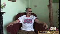 Ebony gets group cumshots 6