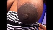 Pregnant with big tits and huge areolas